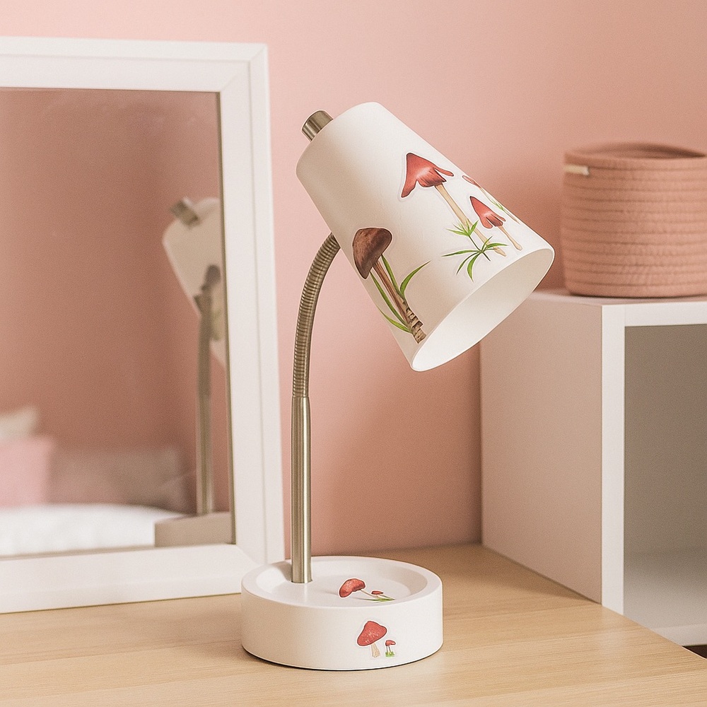 Mushroom Print Table Lamp